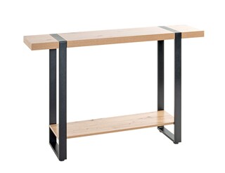 Konsolentisch 120 x 30 cm Schwarz/ Eiche