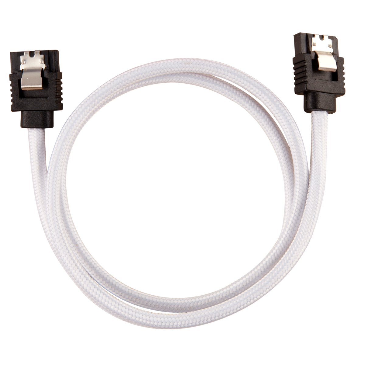 Corsair SATA gainé droit - 60 cm - blanc