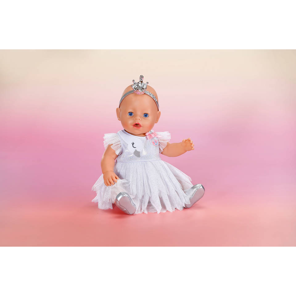 BABY born ballerina zilver glitter pakje
