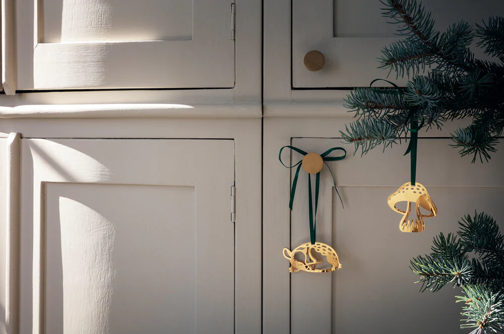 Georg Jensen  CC 2023 juleophæng, forgyldt - 3 stk.