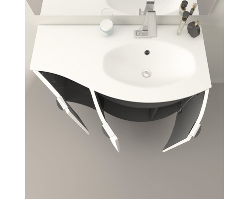 Baden Haus wastafelmeubel VAGUE 104 x 52 mm wit glanzend 50154