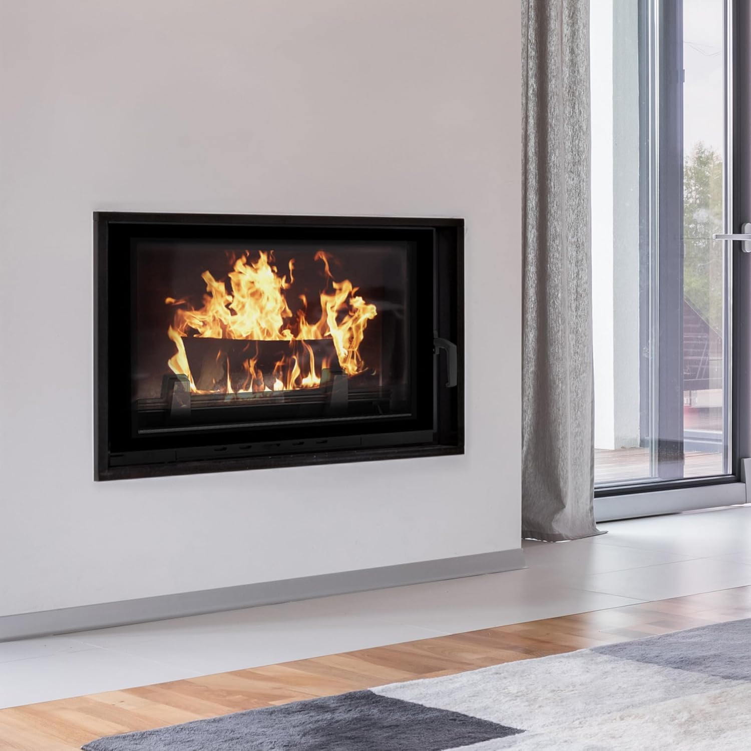 KRATKI WIKTOR Kamineinsatz 14 kW - Gusseisen, Ø200 mm Rauchrohr - hocheffizienter Holzofen - langlebig & leistungsstark