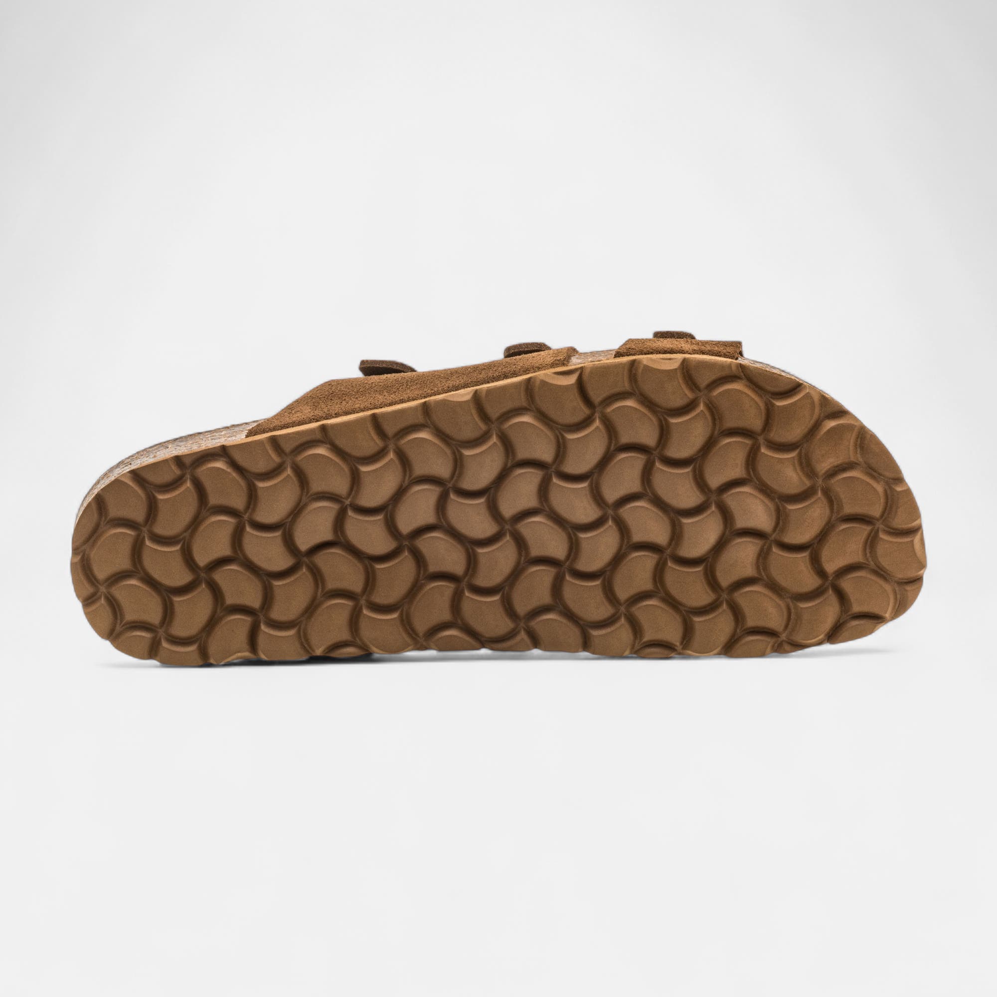 Mules semelle liège Femme en cuir marron
