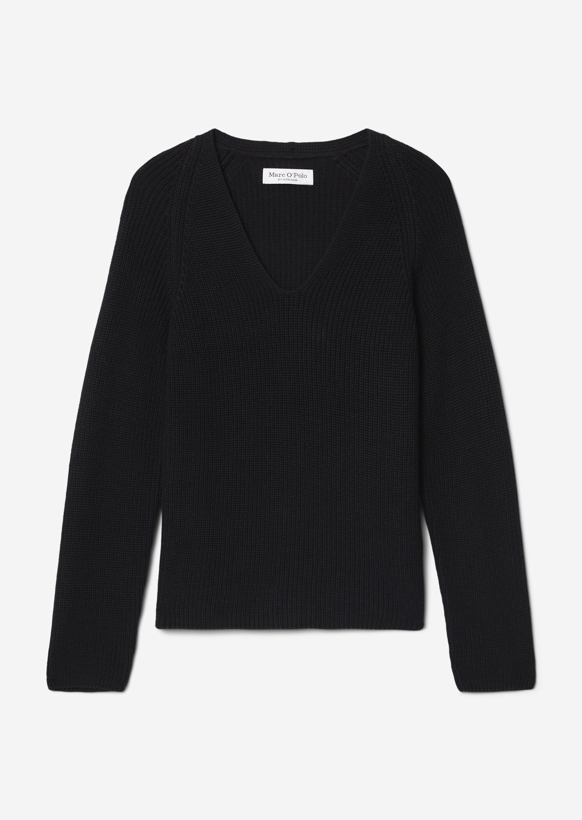 V-Neck-Strickpullover regularaus softem Baumwoll-Garn
