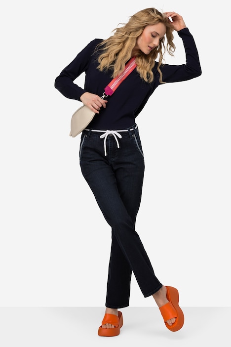 Bootcut-Jeans Tina, gerade Passform, 5-Pocket, ausgestellter Saum
