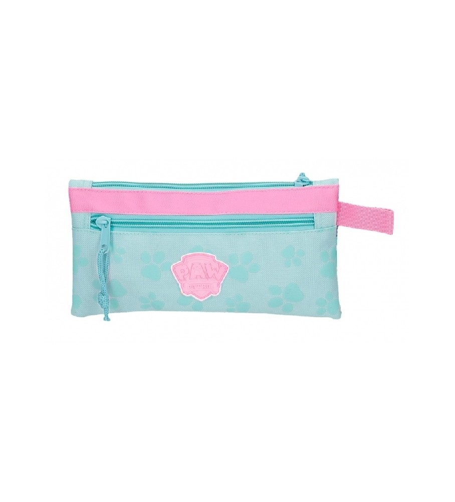 Estojo para lápis Joumma Bags Friendship Fun com três compartimentos, turquesa.