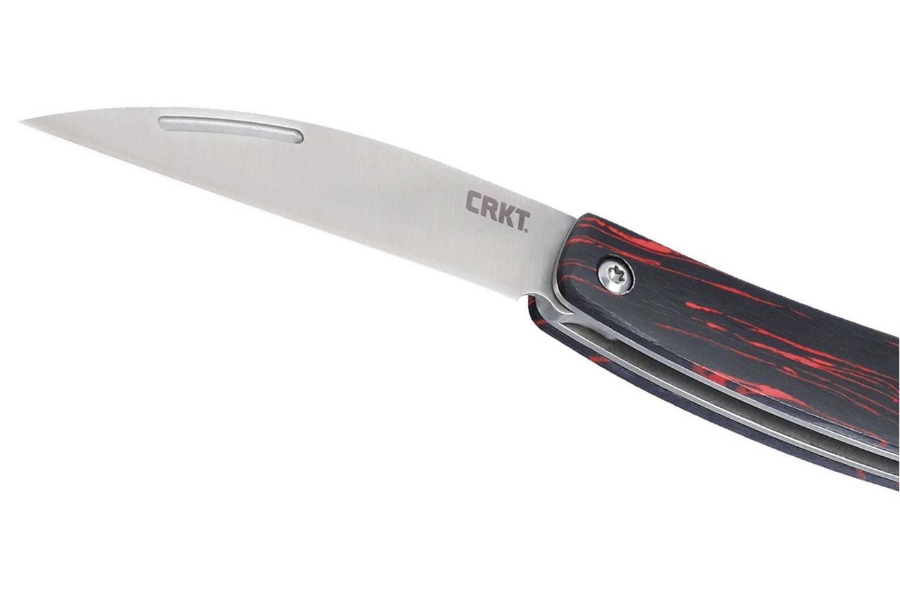 CRKT Forebear 4810 Red Black G10 slipjoint zakmes, Darriel Caston design