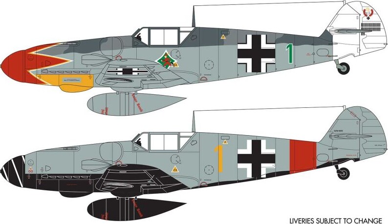 Airfix - Messerschmitt Bf109G-6 Fly Byggesæt - 1:72 - A02029B