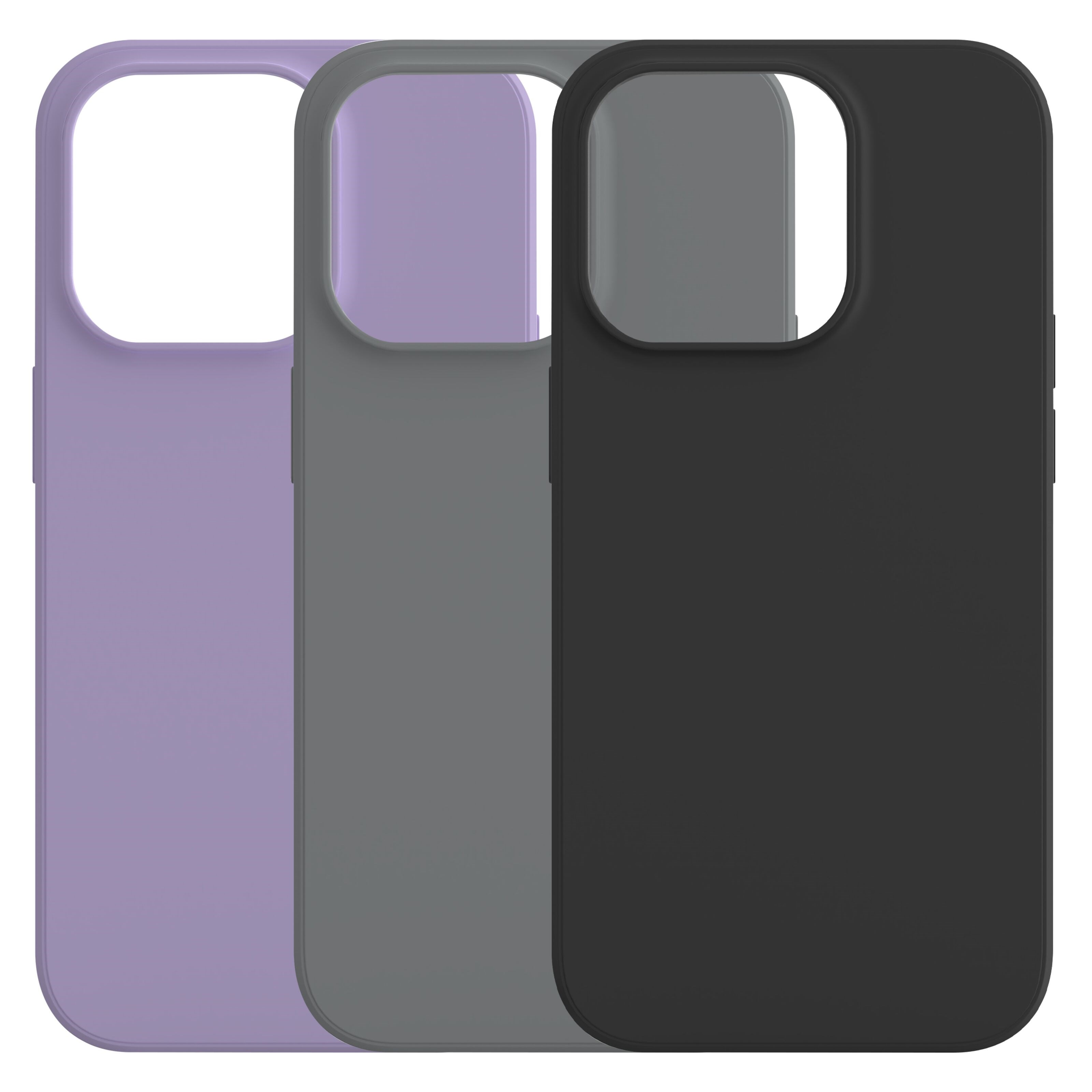 Linocell Rubber case for iPhone 14 Pro Svart