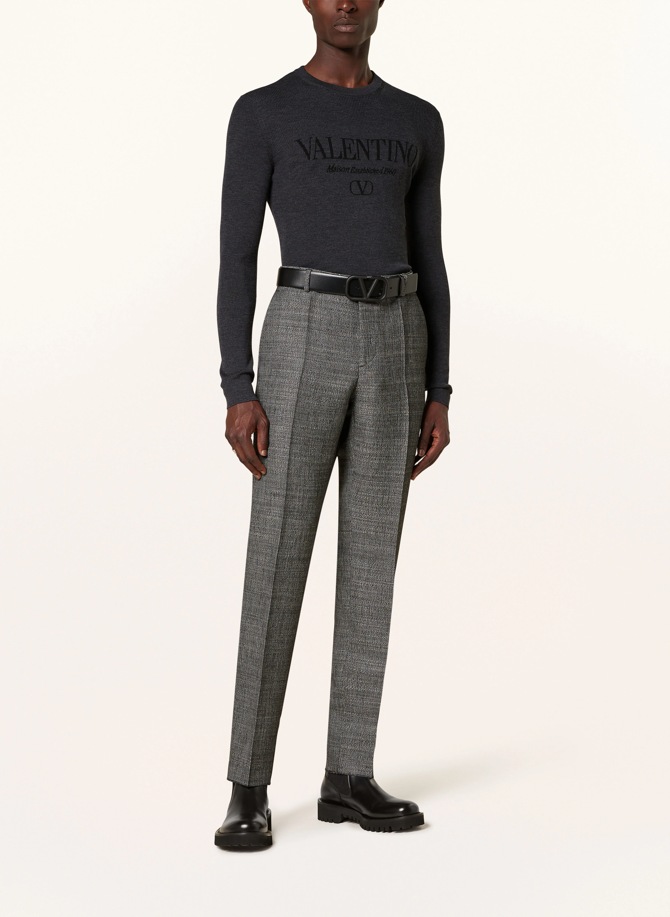 VALENTINO Anzughose Slim Fit aus Tweed