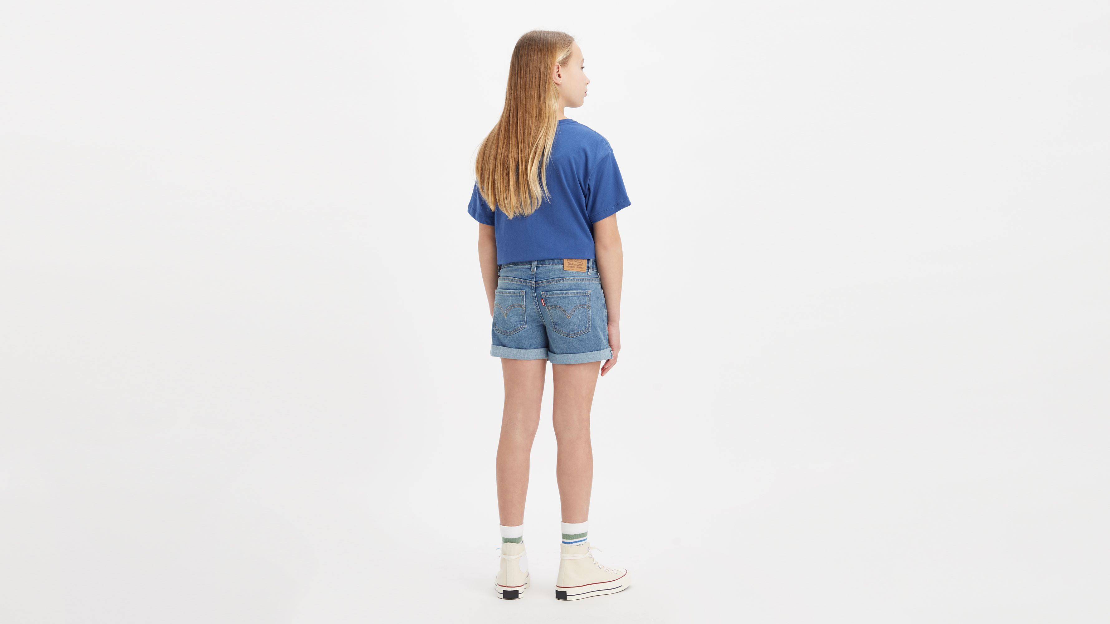 Short à revers Girlfriend - Keep The Change - Bleu