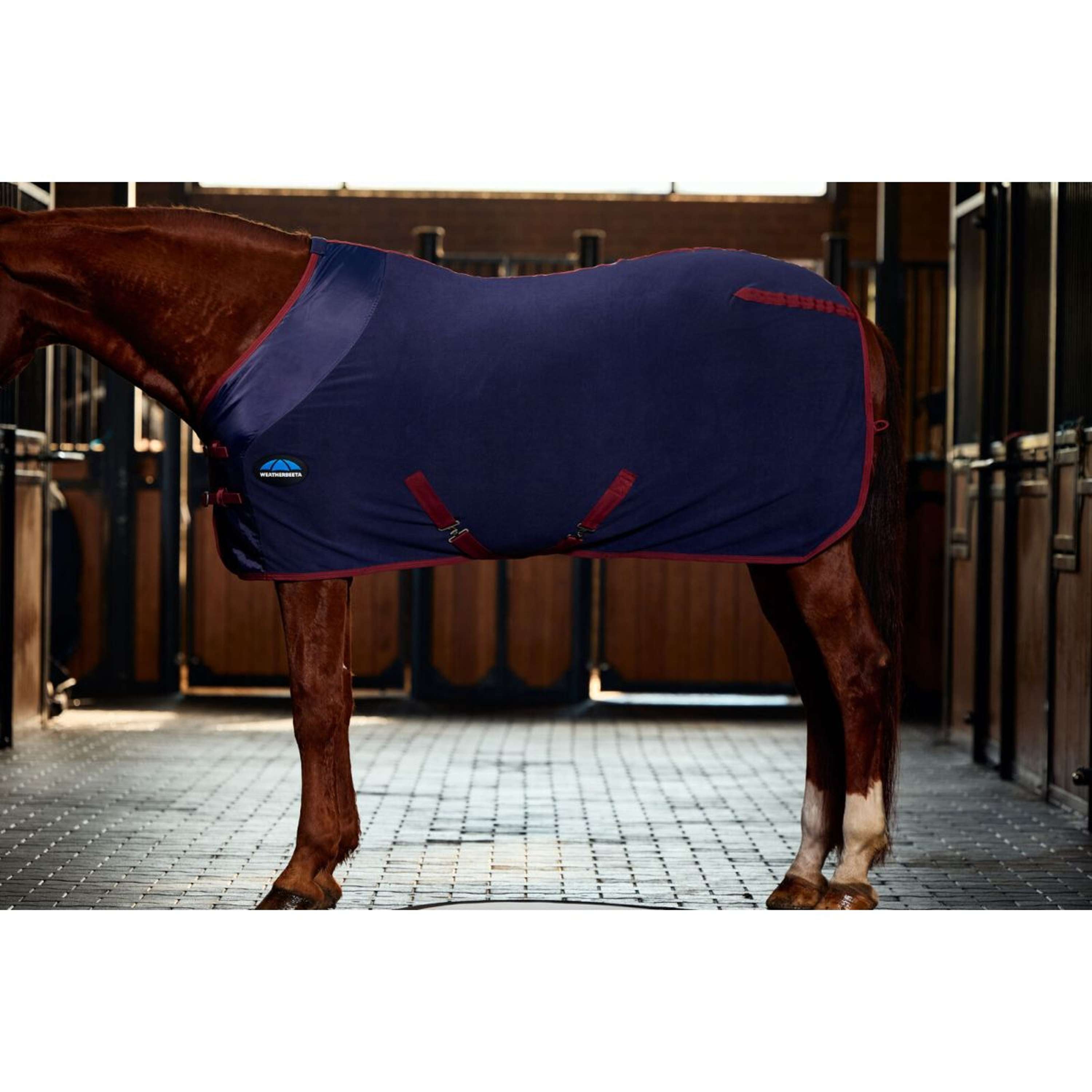 WeatherBeeta Fleecedeken Anti-Static Cooler Standard Neck Navy/Burgund