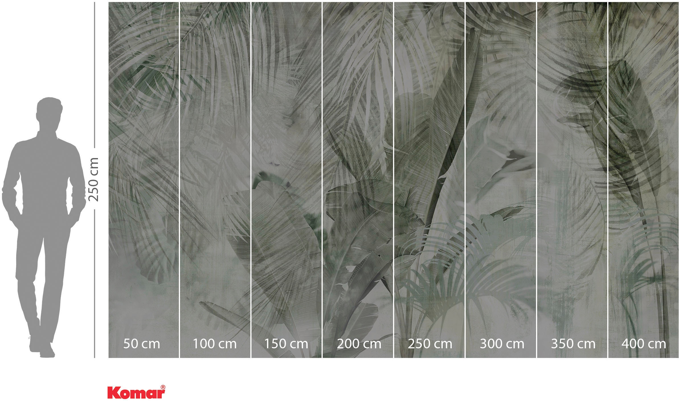 Komar Vliestapete »Digitaldruck Vlies -  Botanical Boho - Grösse 400 x 250 cm« bedruckt glatt Wohnzimmer, Schlafzimmer