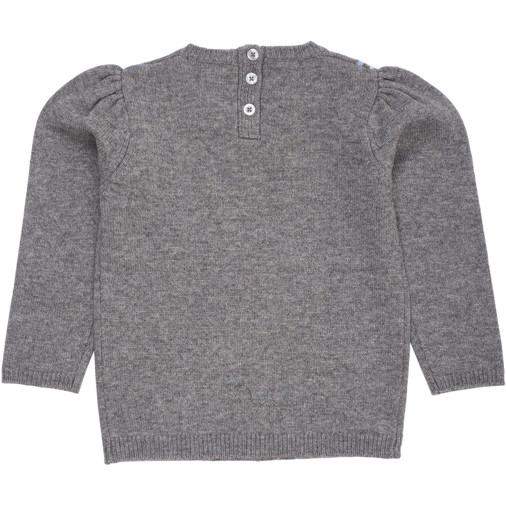 Køb COPENHAGEN COLORS Dk Grey/Blue Comb. Cashmere Bluse W. Krave Deco