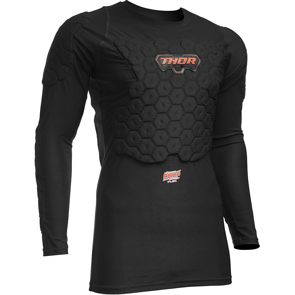 Thor Motocross - Gilet anatomique Comp XP Flex Deflector LS Noir