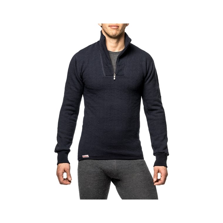 Woolpower Zip Turtleneck 400 Dark Navy