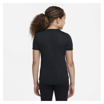 Maillot manches courtes Nike Dri-Fit One Noir Fille