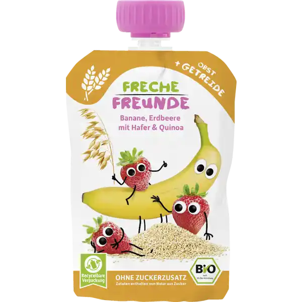 Bio Quetschie Banane, Erdbeere mit Hafer & Quinoa