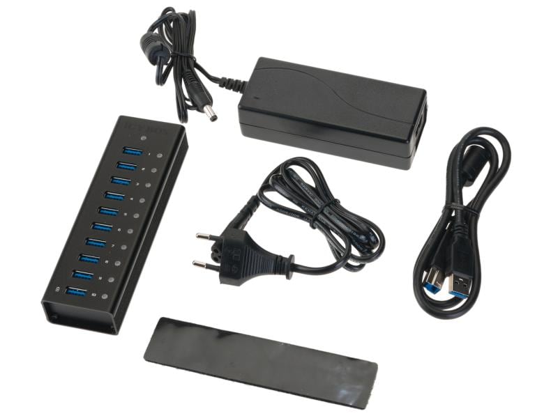 ICY BOX USB-Hub IB-AC6110 10 Port-USB-3.0-Hub