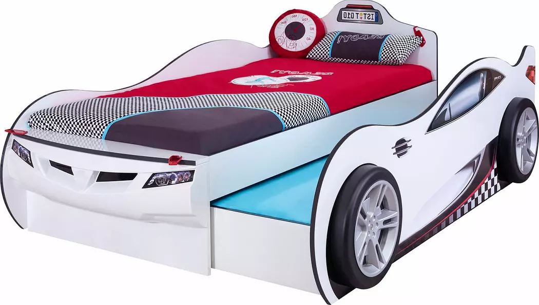 Autobett mit Ausziehbett Coupe 90 x 190 cm