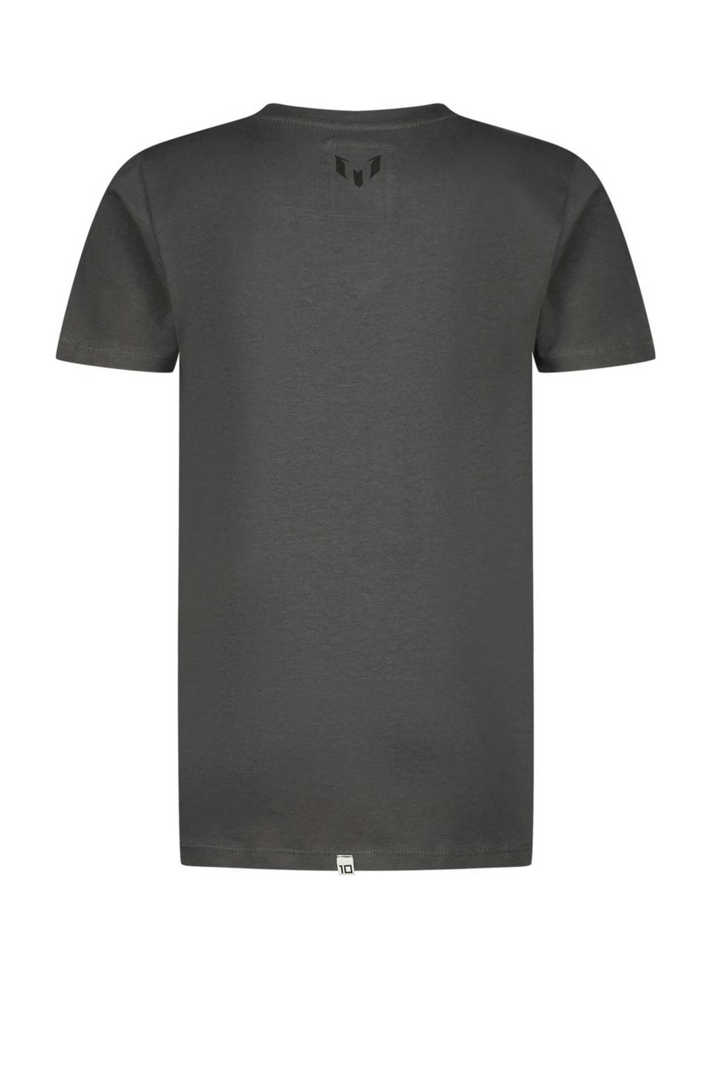 Vingino T-shirt Jaxe met logo donkergrijs
