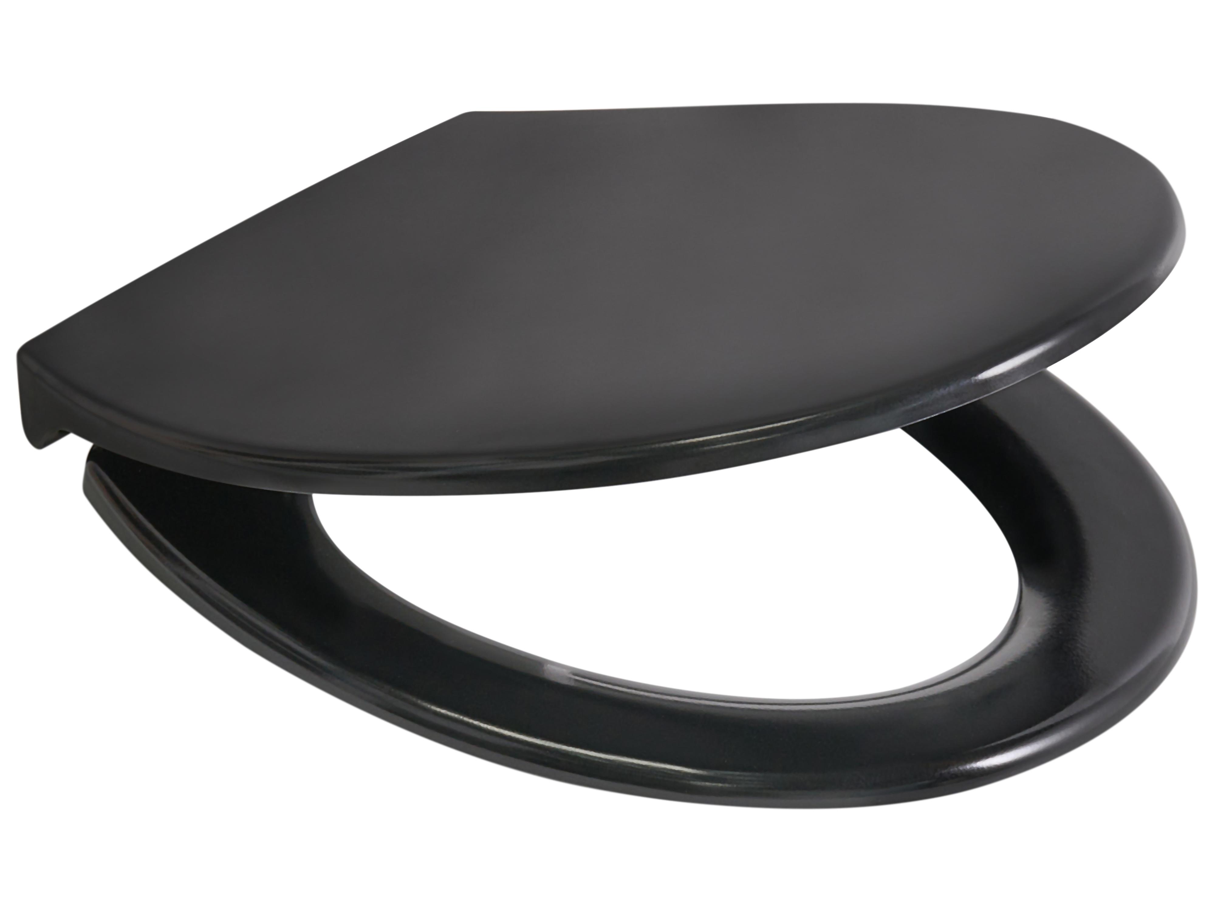 Toiletbril PAPURI soft-close Duroplast Zwart