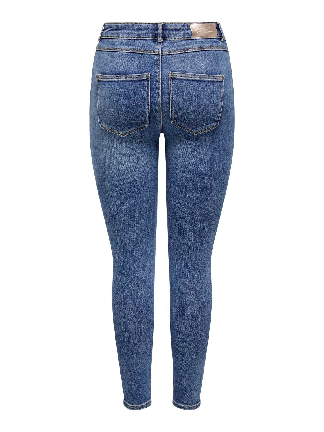 ONLMILA Hohe Taille Skinny Fit Jeans Medium Blue Denim