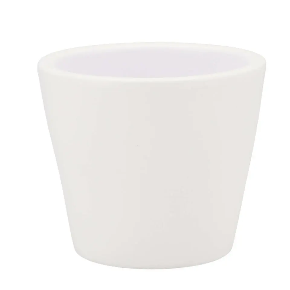 DK Design Plantenpot - Vinci - wit mat - D10 x H12 cm