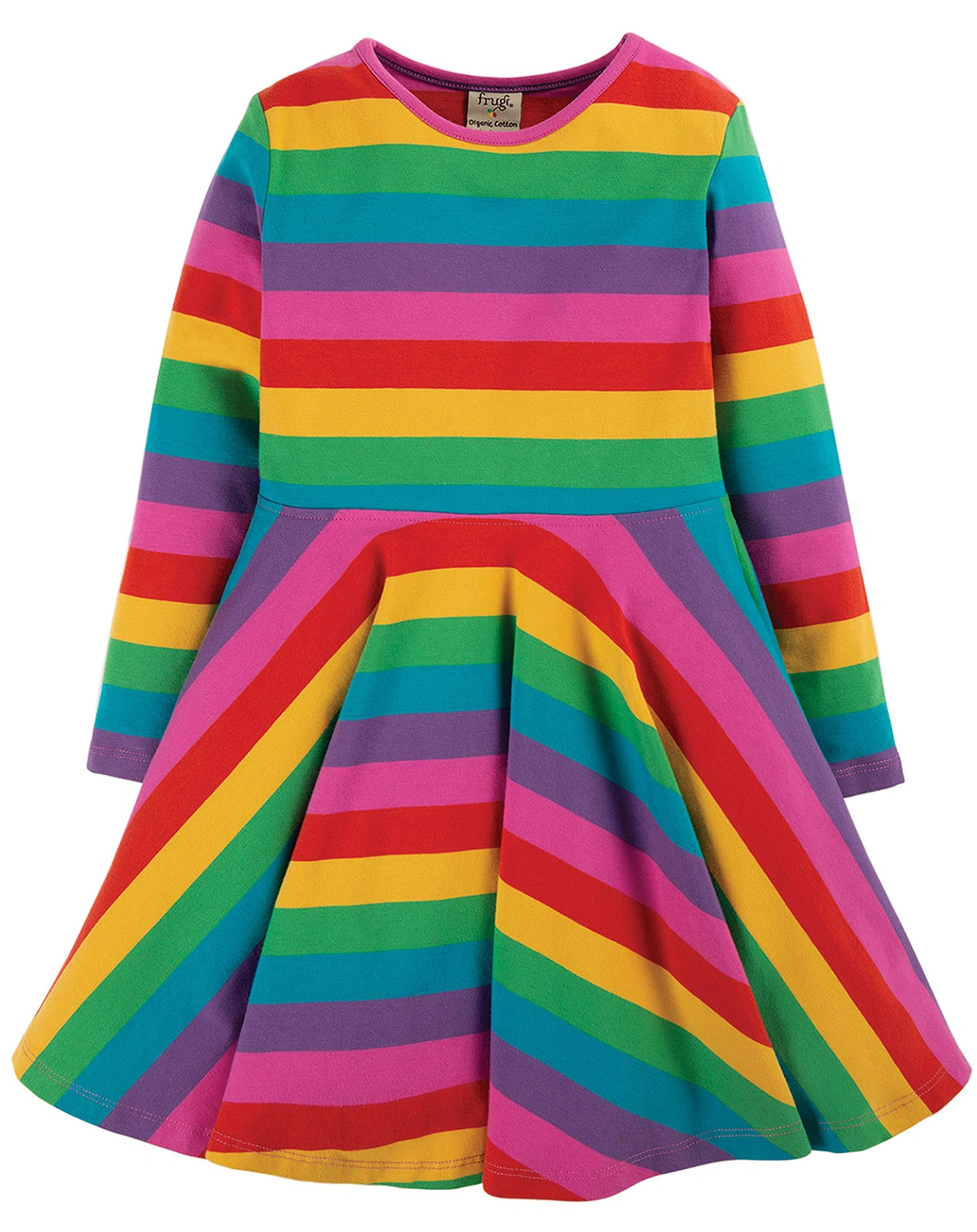 Kleid FOXGLOVE gestreift in bunt