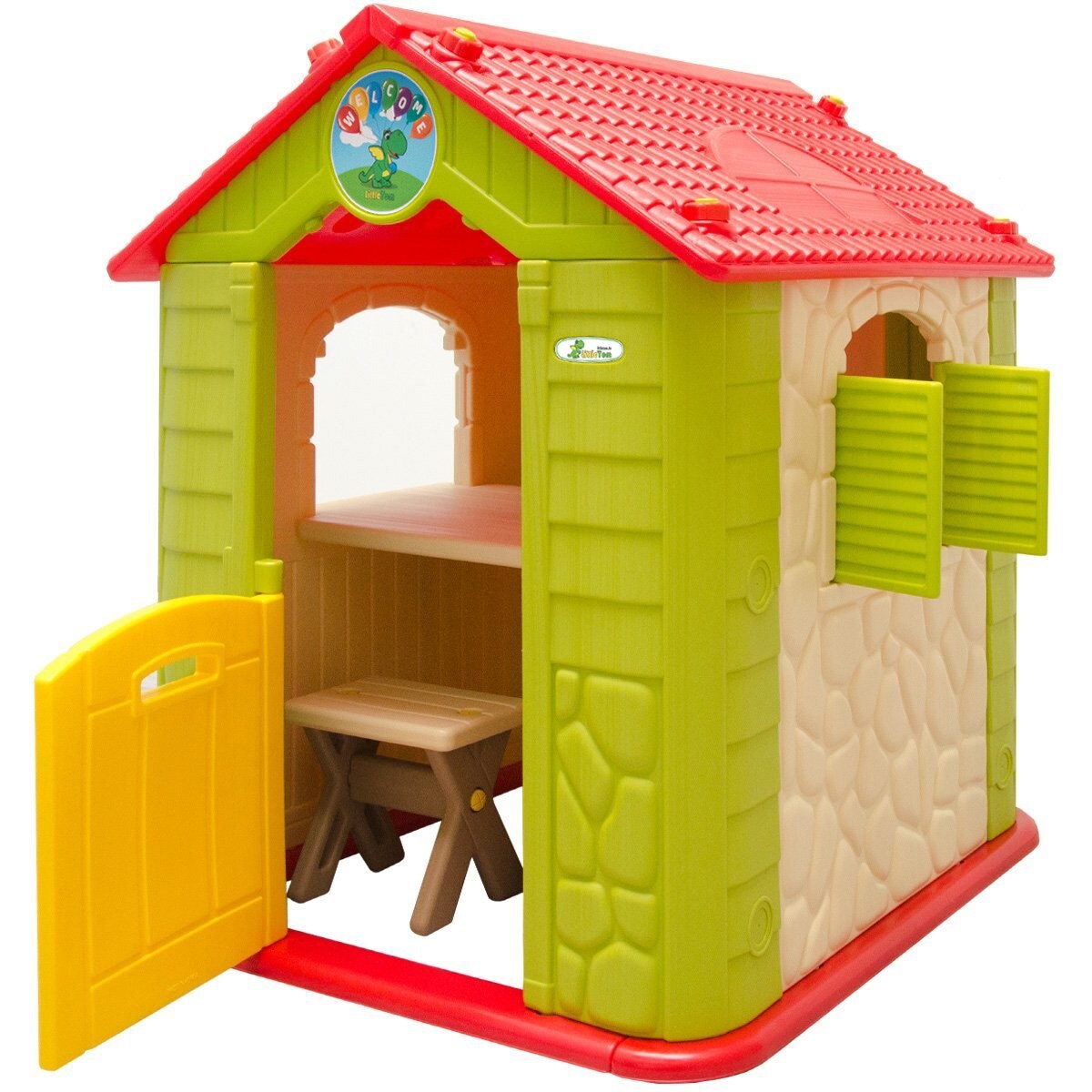 Kinder Spielhaus ab 1 - Garten Kinderhaus mit Tisch - Indoor Kinderspielhaus