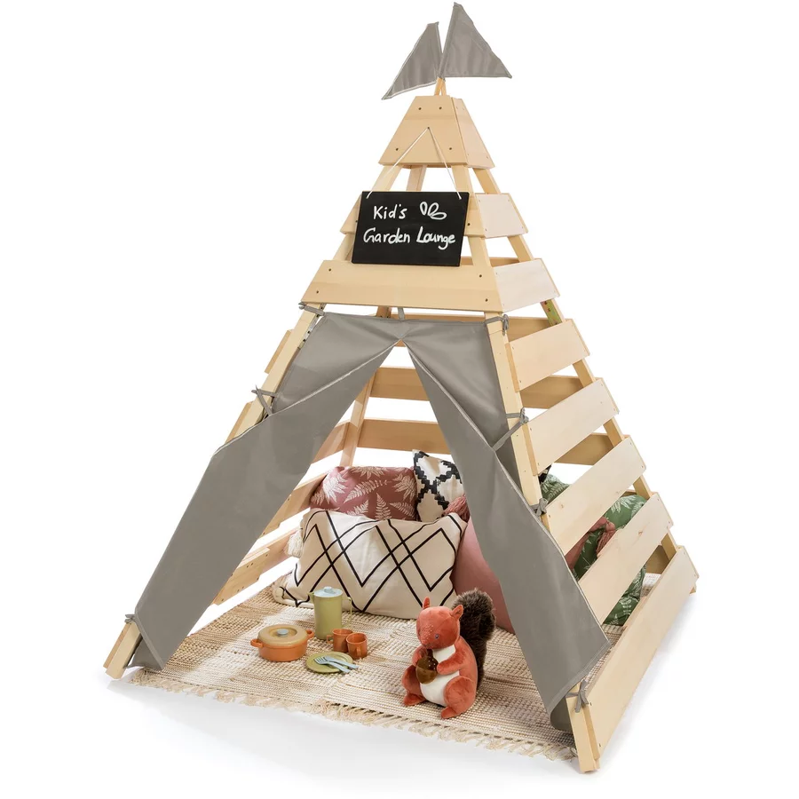 MUDDY BUDDY® Outdoor Tipi Dreamer natur - warmgrau