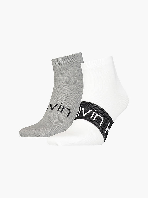 Conjunto de 2 meias de tornozelo com logotipo