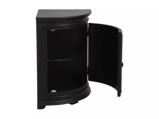 Encoignure basse Bois-MDF Noir - Harmonie Interior's