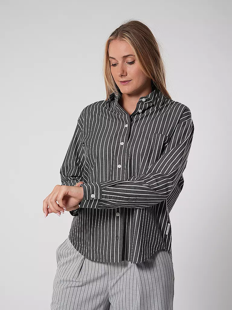 MARC O' POLO DENIM Bluse grau