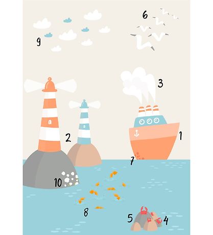 Citatplakat Poster - A3 - Zahlenposter - Der Hafen