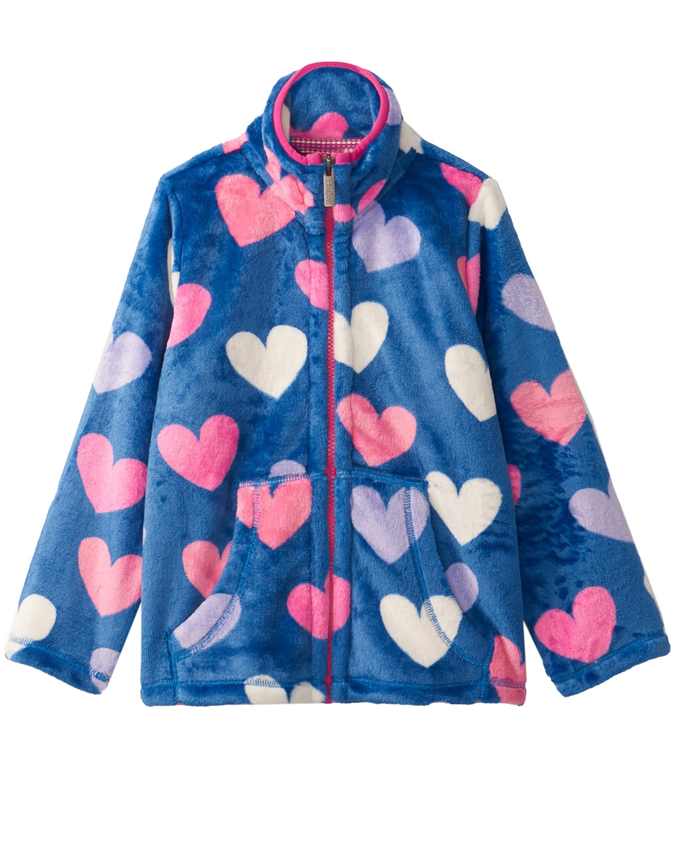 Fleece-Jacke FUN HEARTS in bunt