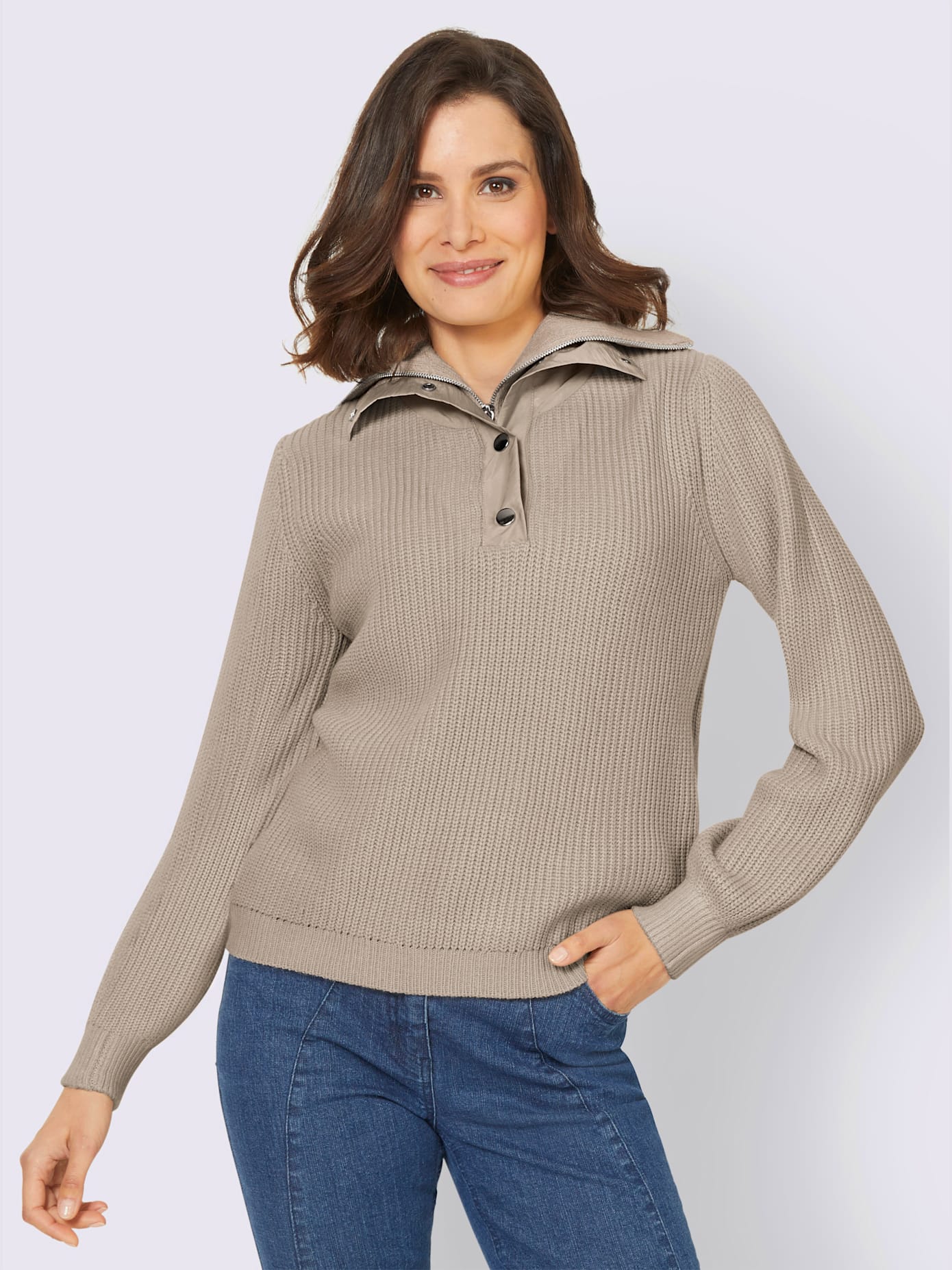Pull aspect 2 en 1 tendance