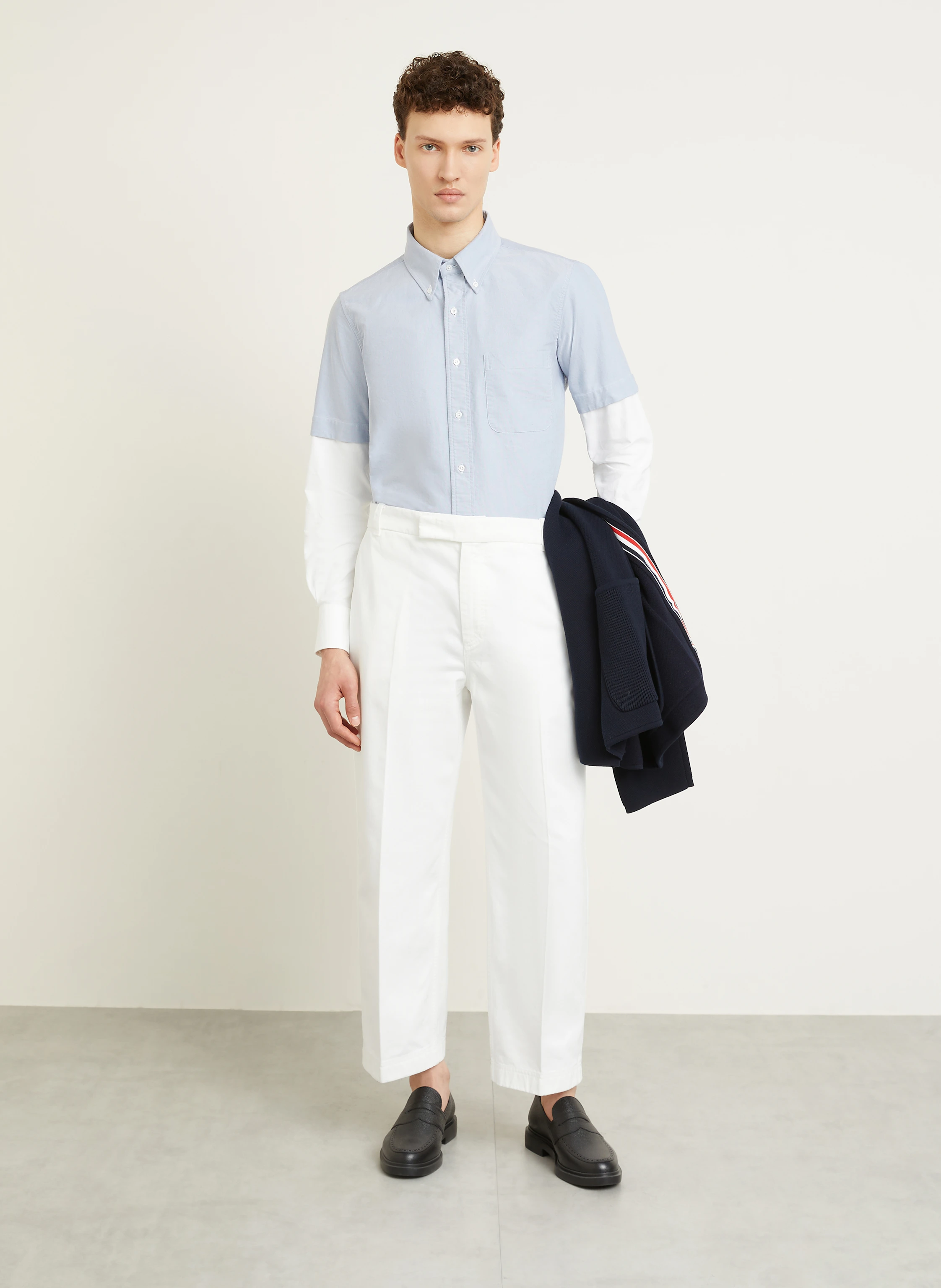 THOM BROWNE. Hemd Straight Fit
