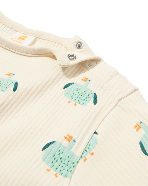 pull-over nouveau-né côte d'oie blanc cassé