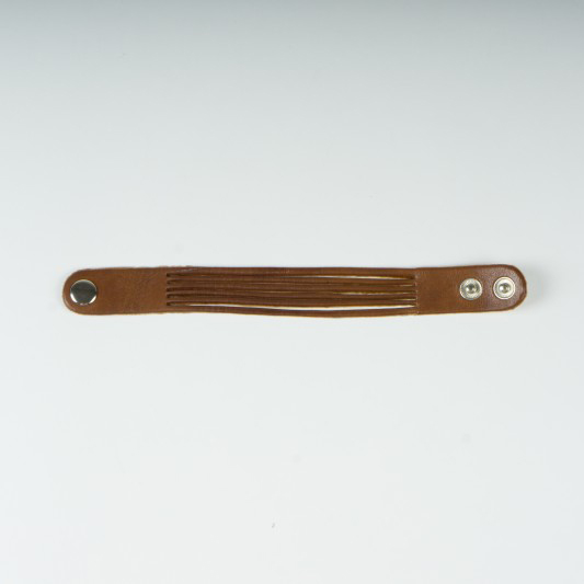 Lederarmband 'Randy', beige, L 22 cm, B 2 cm günstig bestellen