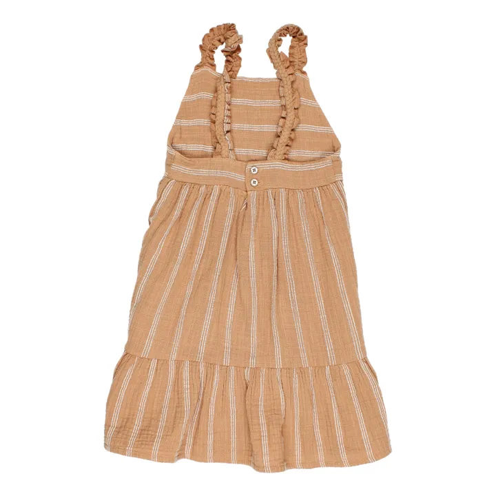 Búho Robe Texturée Rayée | Caramel
