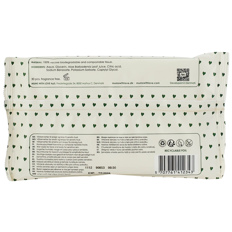 Mums With Love Wet Wipes - 30 pcs