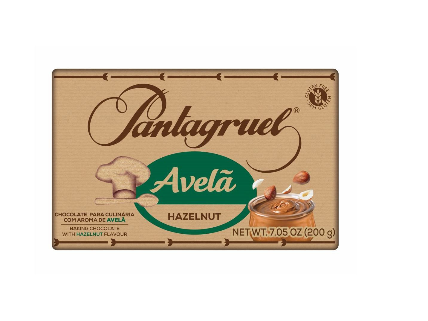 TABLETE CULINÁRIA PANTAGRUEL AVELÃ 200G