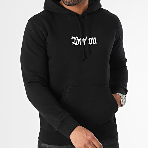 Sweat Capuche Barlou Skull Edition Noir Rouge