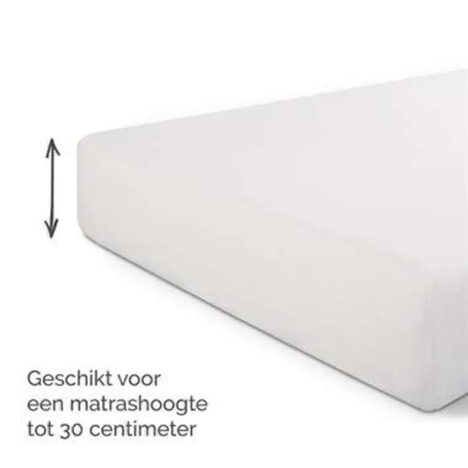 Byrklund - Hoeslaken Jersey - 90x200 cm - Wit