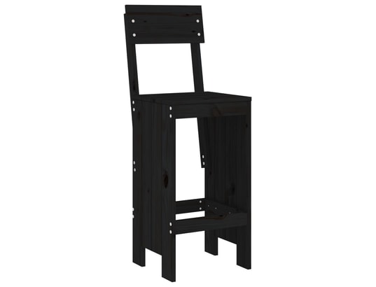 VIDAXL - Tabouret de bar Tabourets de bar 2 pcs noir 40x48,5x115,5 cm bois massif de...