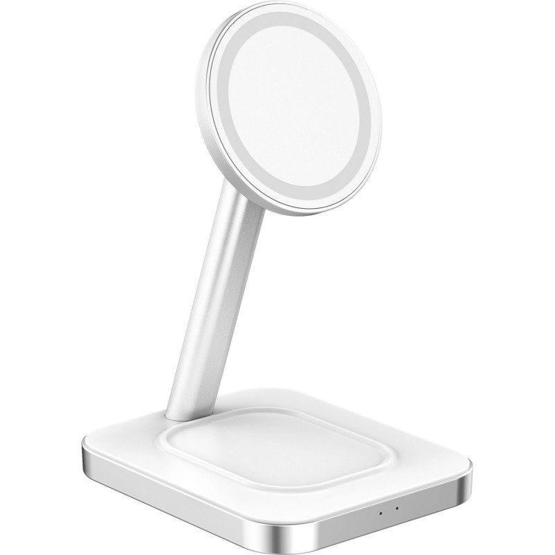 Station de charge à induction 15W Qi stand blanc Force Power