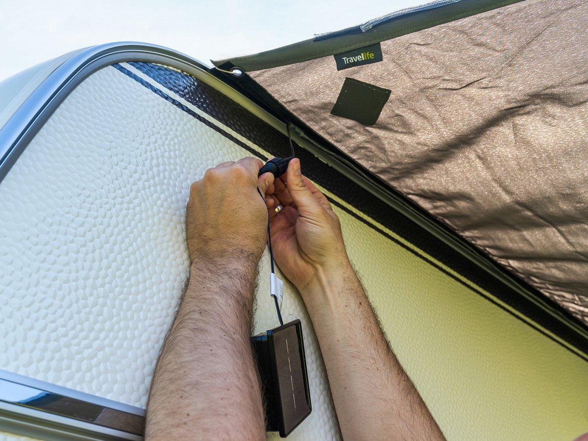Travellife 250 x 400 cm antraciet LED zonnescherm