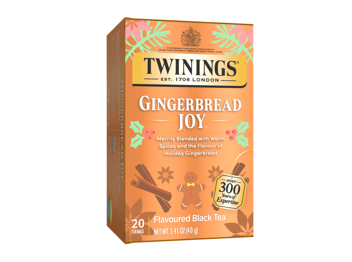 CHÁ PRETO TWININGS GINGERBREAD JOY 40G
