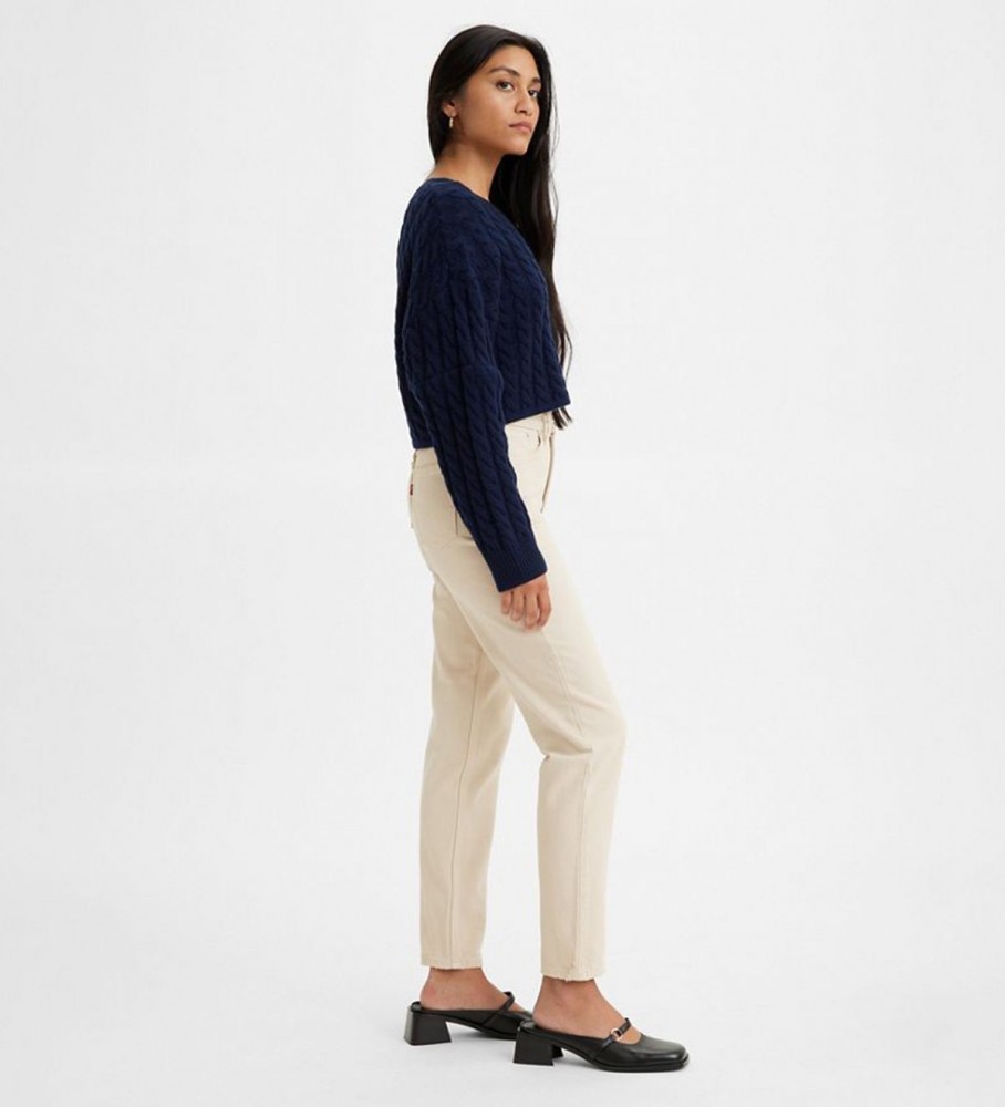 Calça jeans Levi's anos 80, modelo Mom Nude